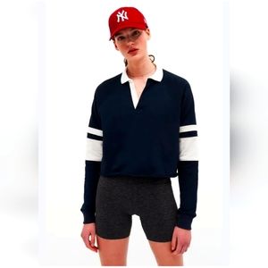 Hollister Tiger French Terry Ruby Crop Sweater